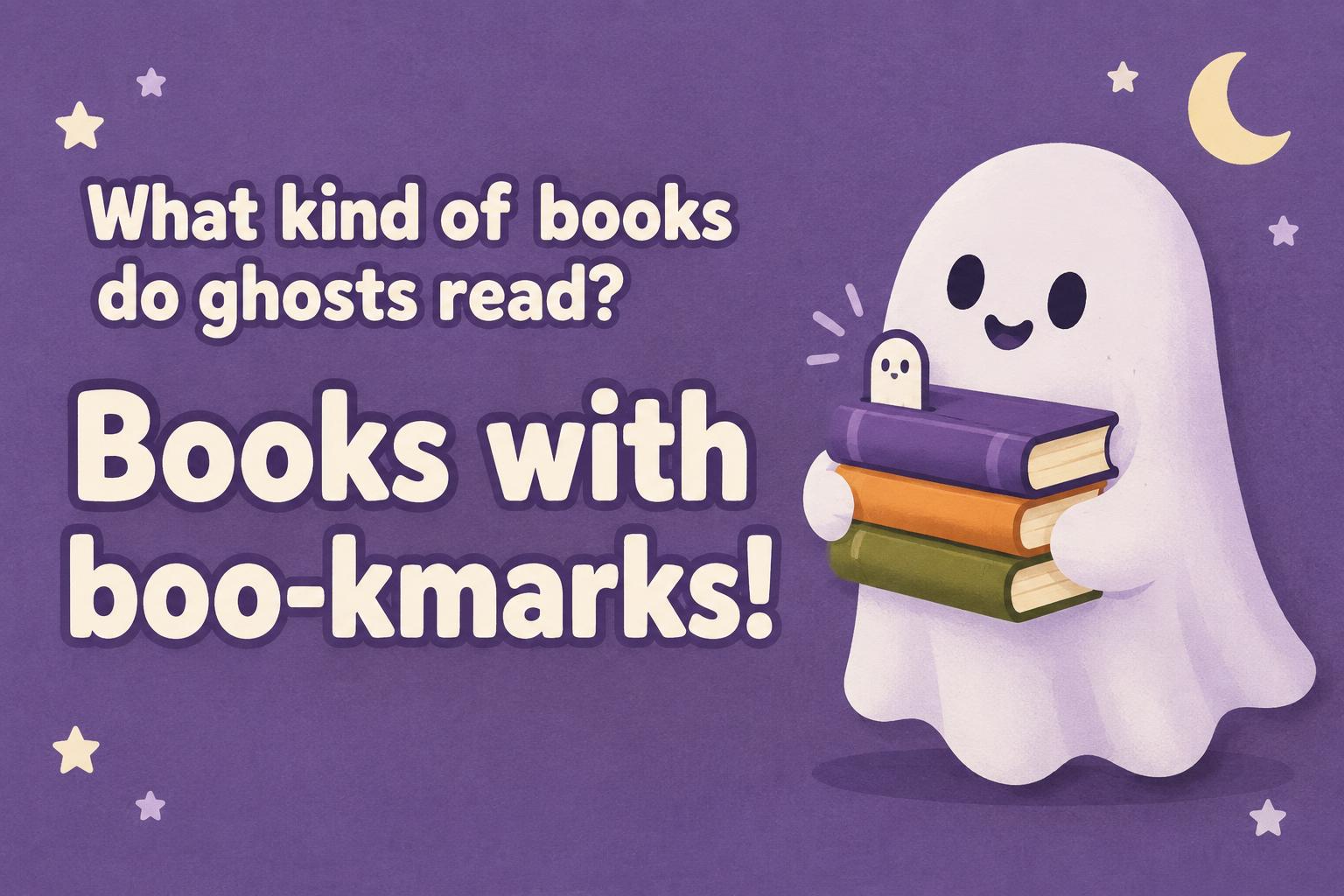 "What kind of books do ghosts read?
Books with boo-kmarks!" — Soft-Purple Cut Paper | AI Text Effect Generator