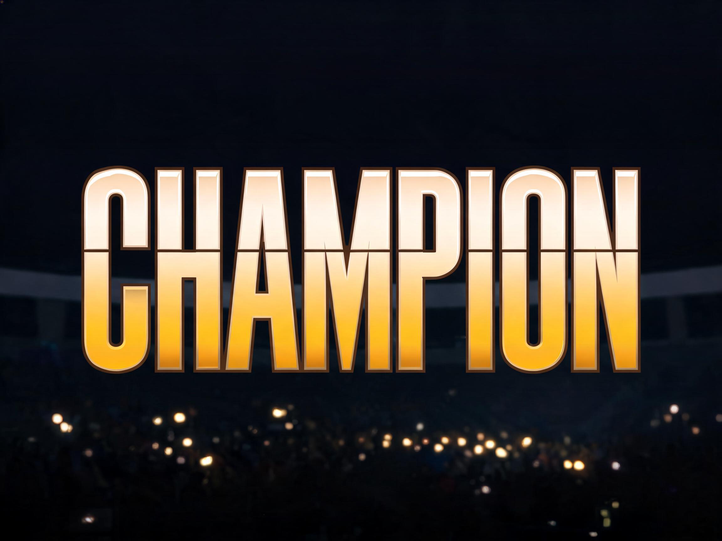 Gold Gradient — AI font style