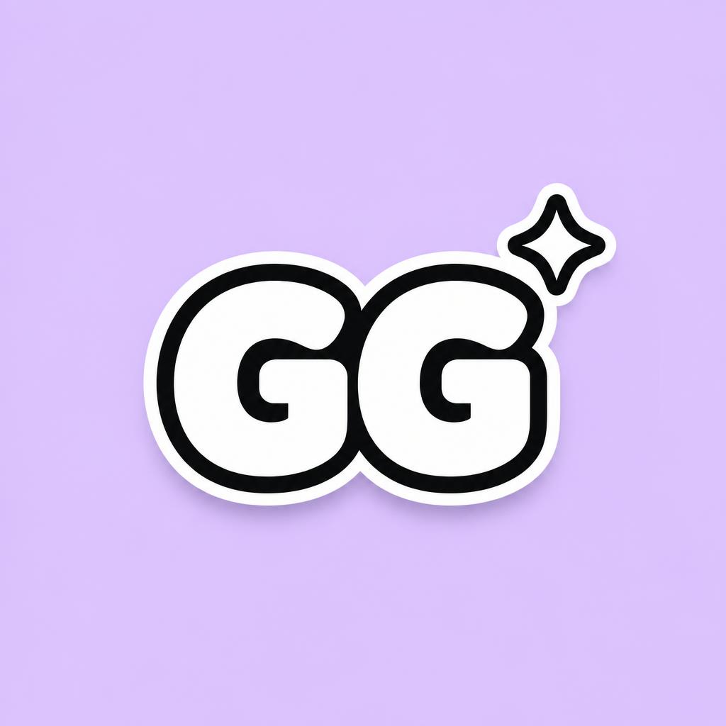 "GG" — Sticker Net | AI Text Effect Generator