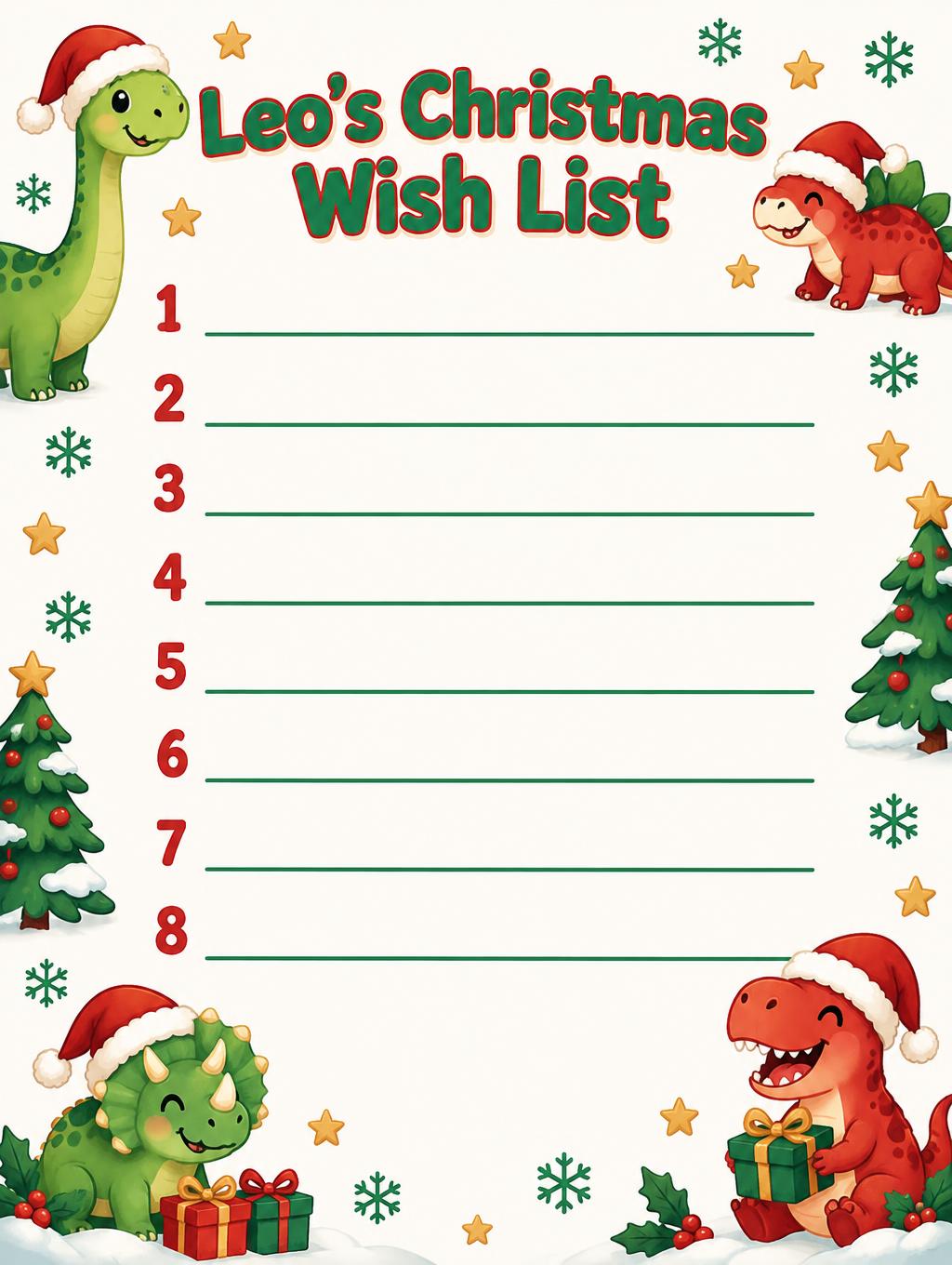 "Leo's Christmas Wish List
1
2
3
4
5
6
7
8" — Cheerful Holiday Storybook | AI Text Effect Generator