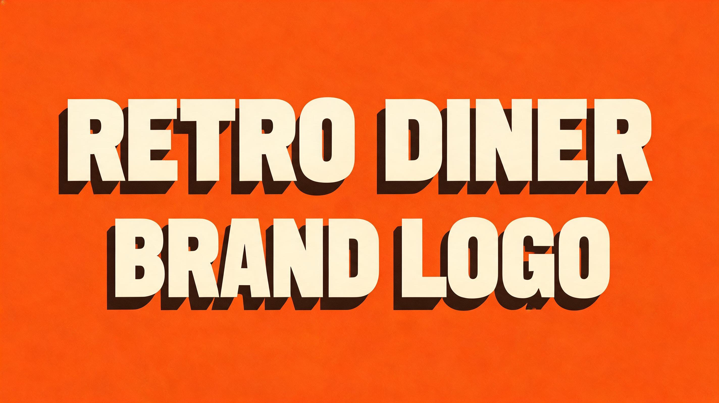 "RETRO DINER BRAND LOGO" — Kagemoji | AI Text Effect Generator