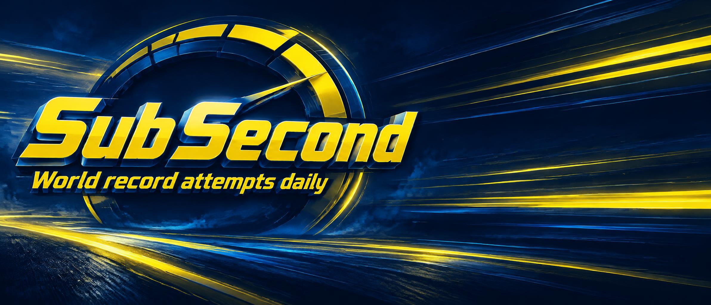 "SubSecond
World record attempts daily" — Electric Speedlines | AI Text Effect Generator
