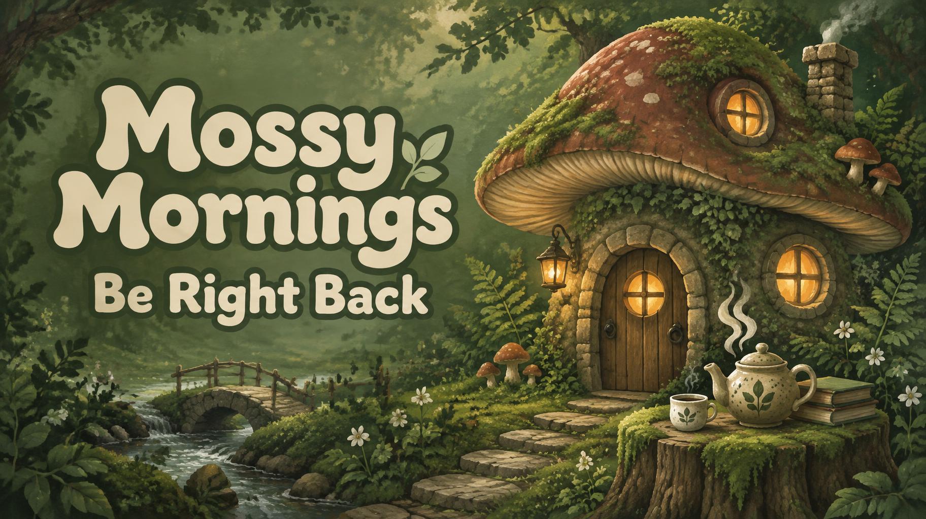 "Mossy Mornings
Be Right Back" — Aquarelle De Sous-Bois | AI Text Effect Generator