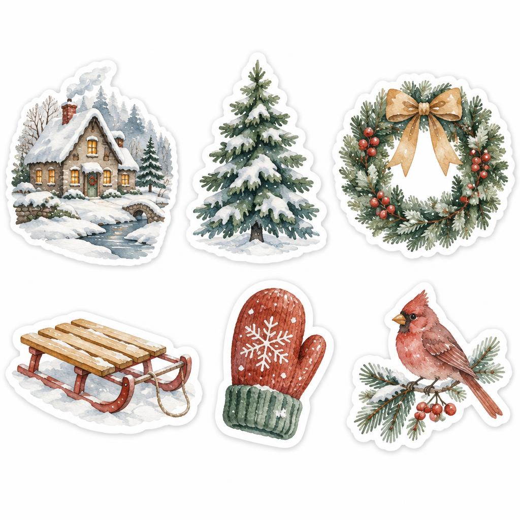 "" — Watercolor Christmas | AI Text Effect Generator