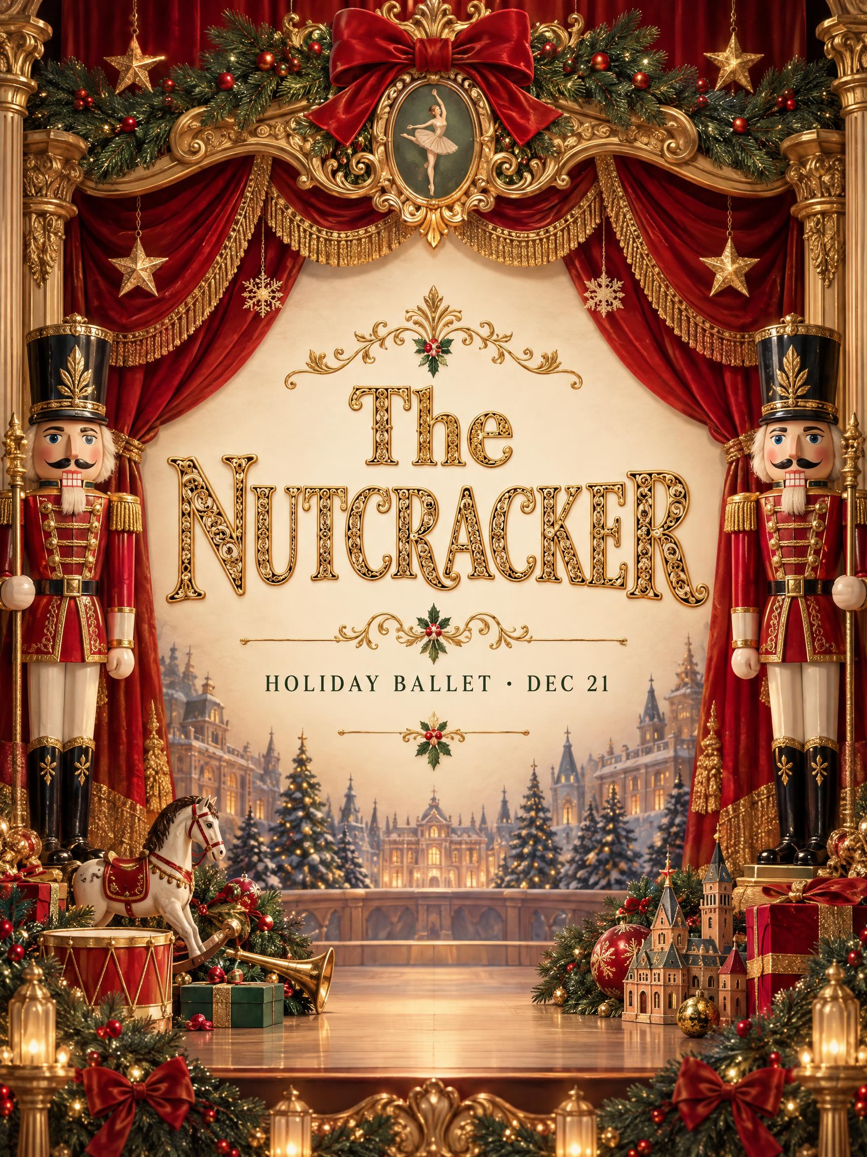 "The Nutcracker" —  | AI Text Effect Generator