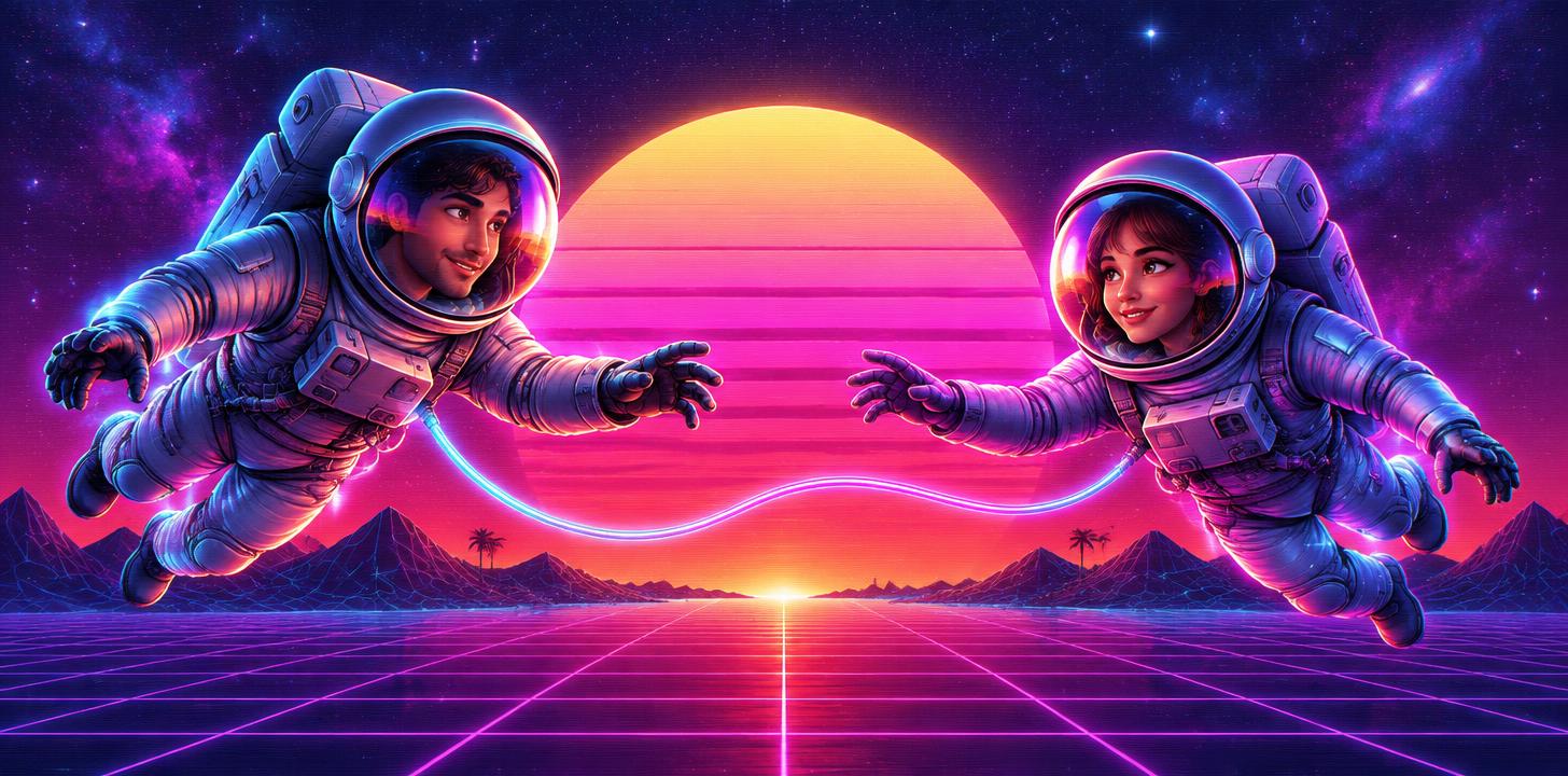 "" — Synthwave | AI Text Effect Generator