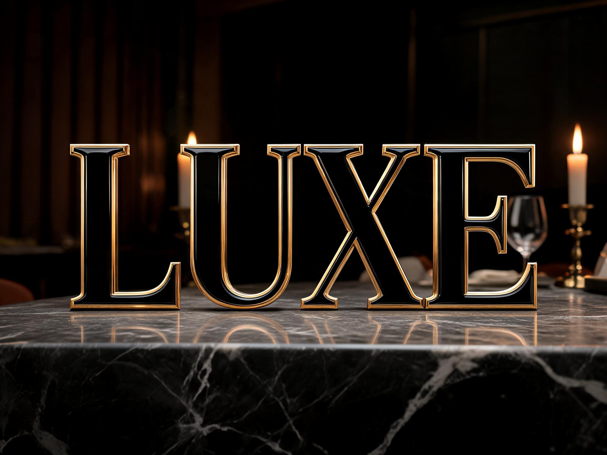 Black & Gold — AI font style