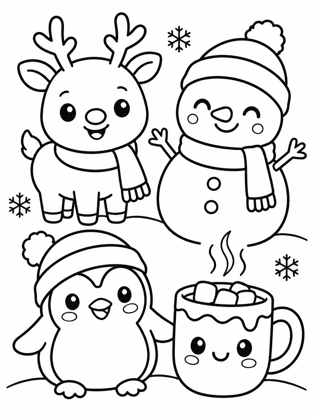"" — Kawaii Coloring Linework | AI Text Effect Generator