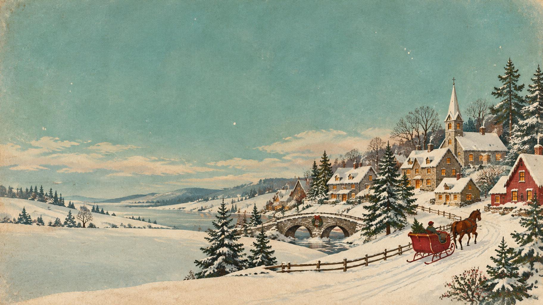 "" — Vintage Christmas | AI Text Effect Generator