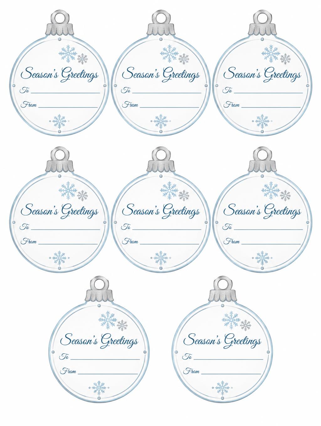 "Season's Greetings
To
From" — Quiet Winter Stationery | AI Text Effect Generator