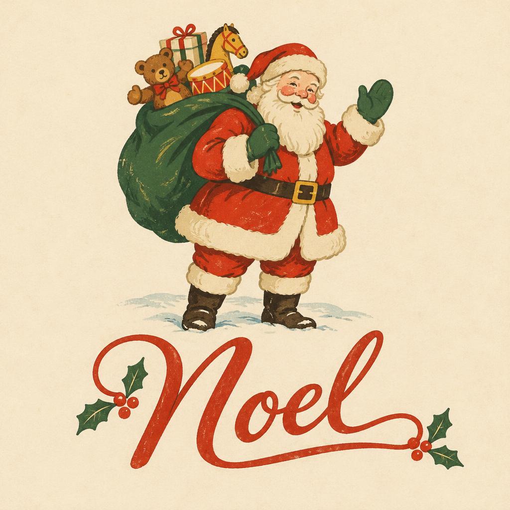 "Noel" — Vintage Christmas | AI Text Effect Generator