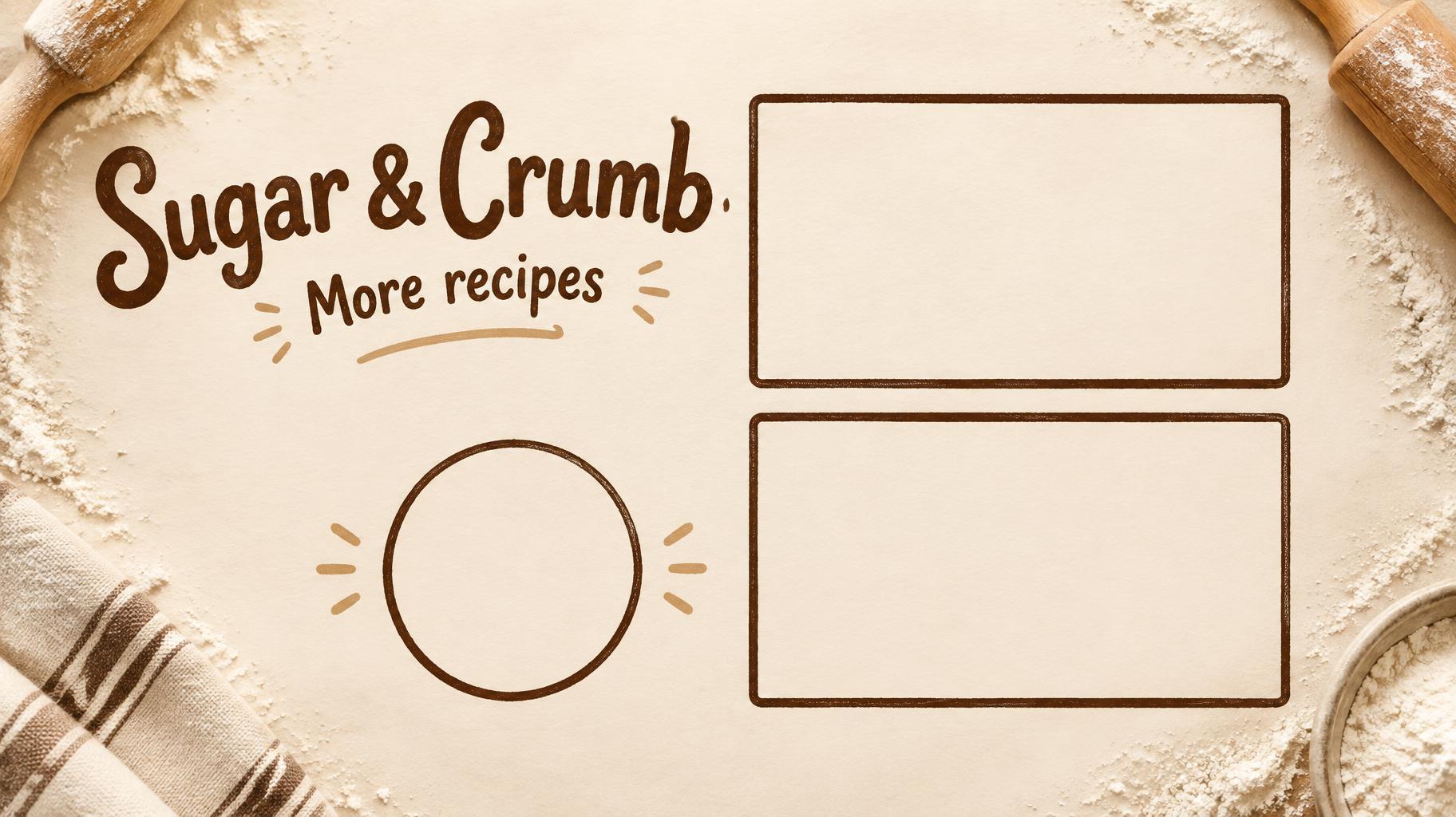 "Sugar & Crumb
More recipes" — Cream Bakery Paper | AI Text Effect Generator