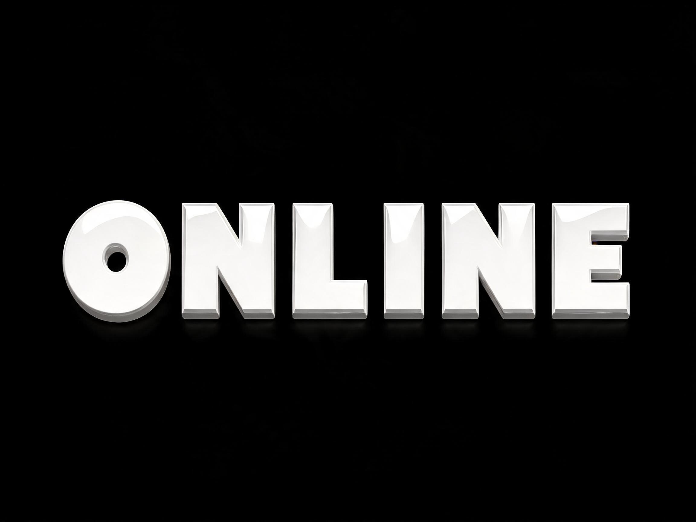 "ONLINE" —  | AI Text Effect Generator