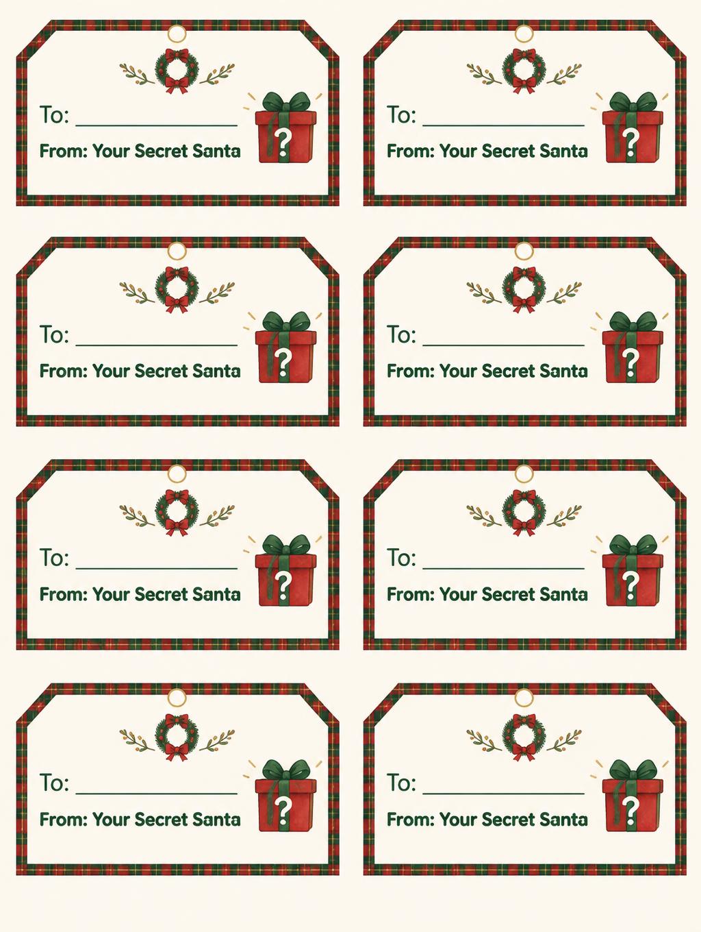 To:
From: Your Secret Santa
? — Navidad preppy