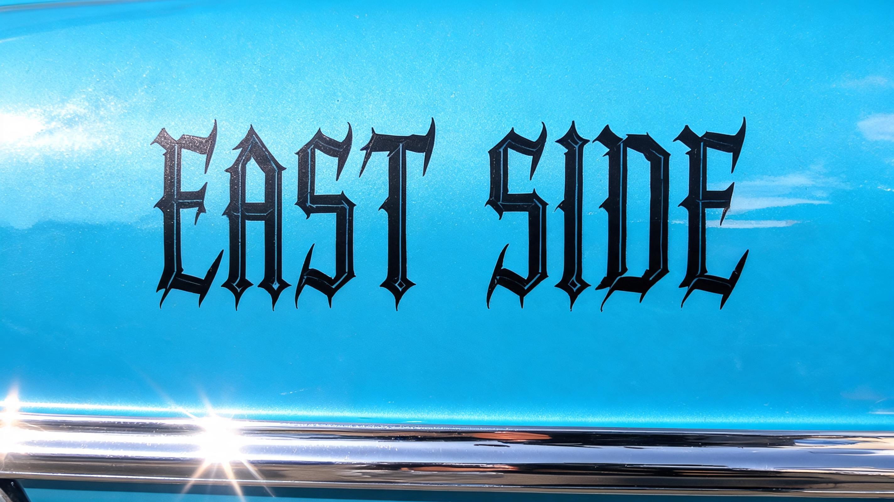 "East Side" — Chicano text effect