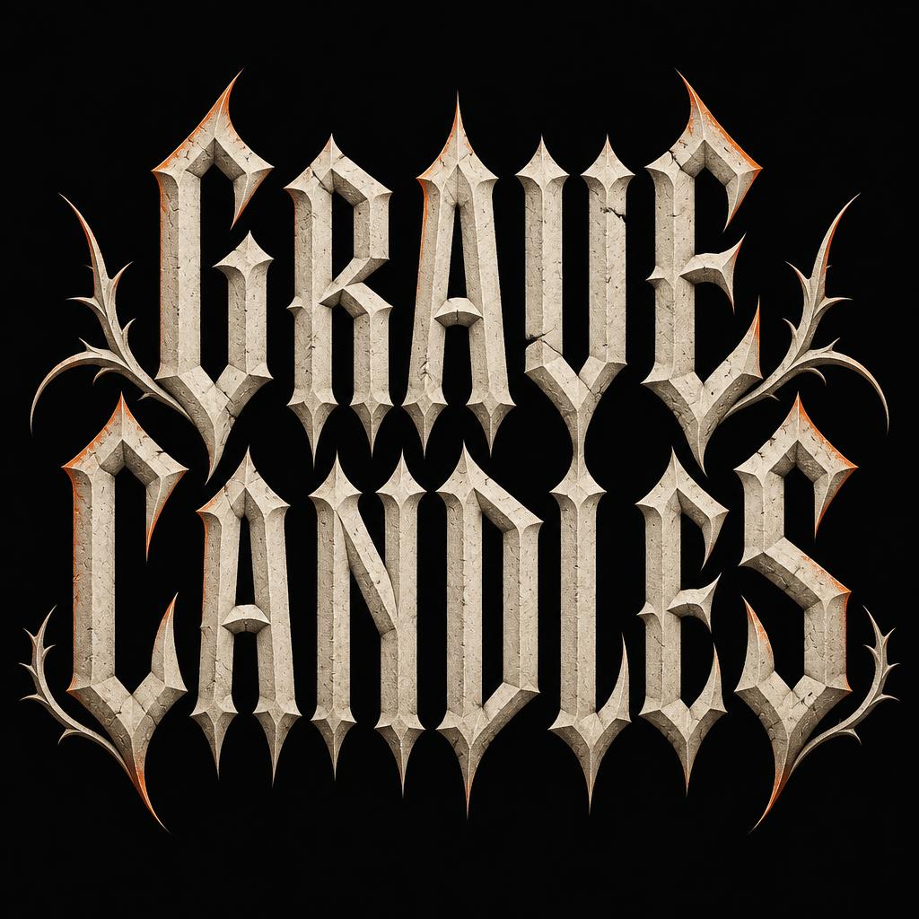 "GRAVE CANDLES" —  | AI Text Effect Generator