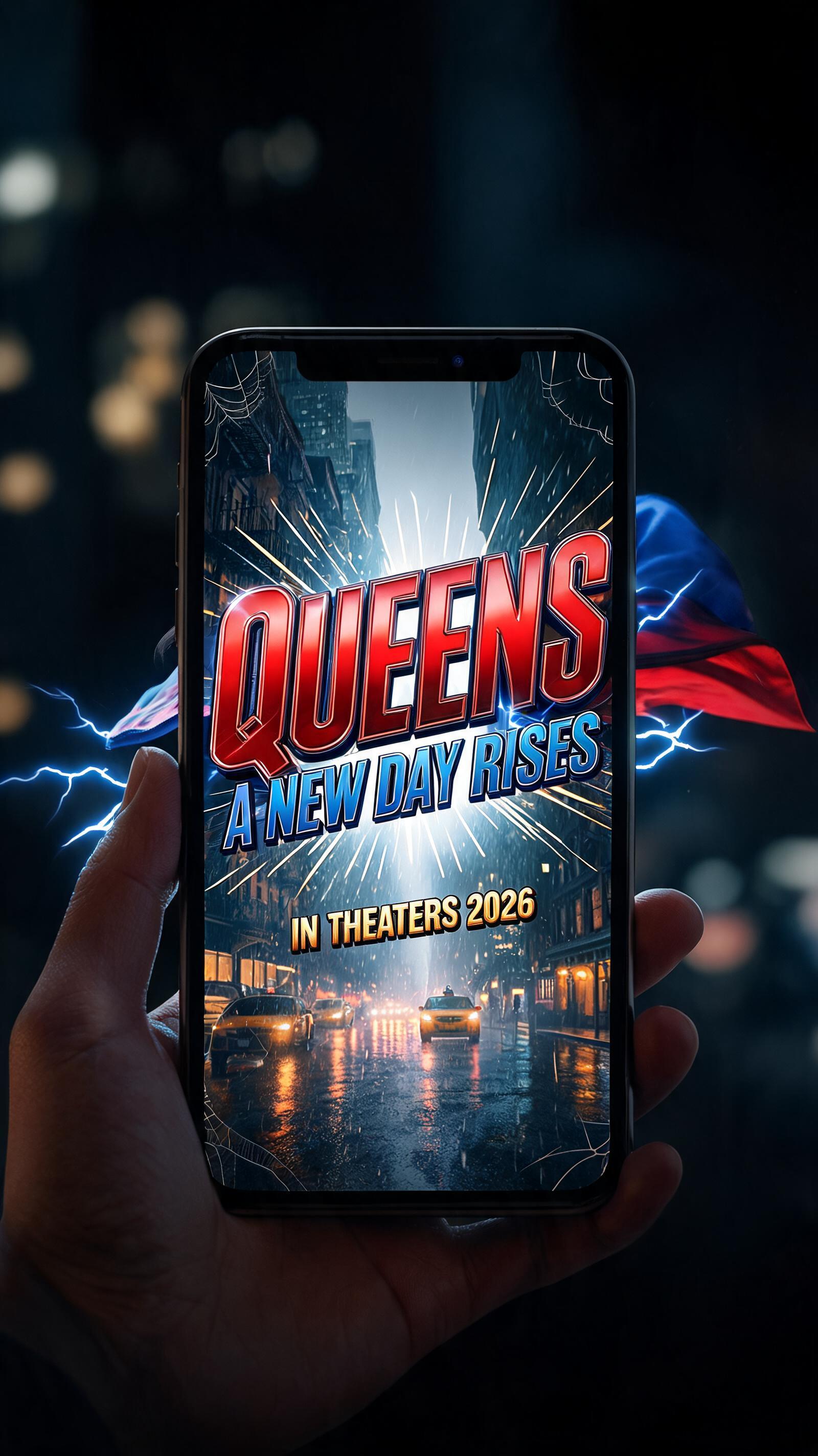 Brand New Day title card shown vertically on a phone screen for a TikTok or Reels intro