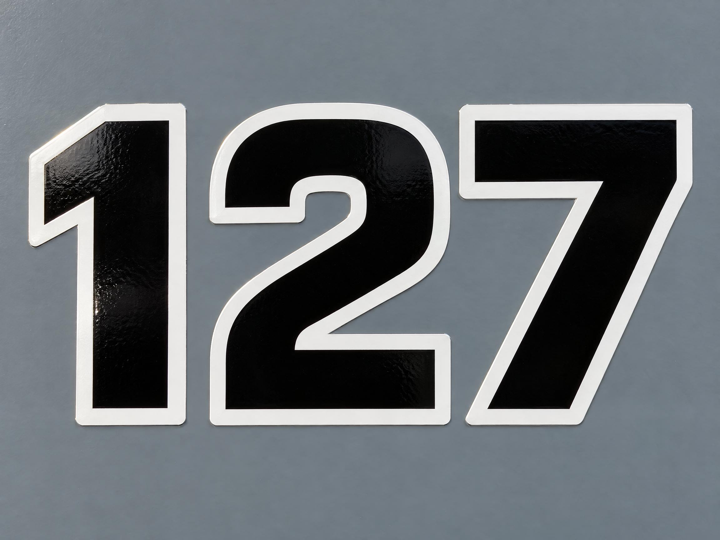 Race Number Vinyl — AI font style
