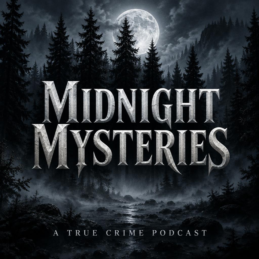 "Midnight Mysteries
A true crime podcast" — Moonlit Gothic Cinema | AI Text Effect Generator
