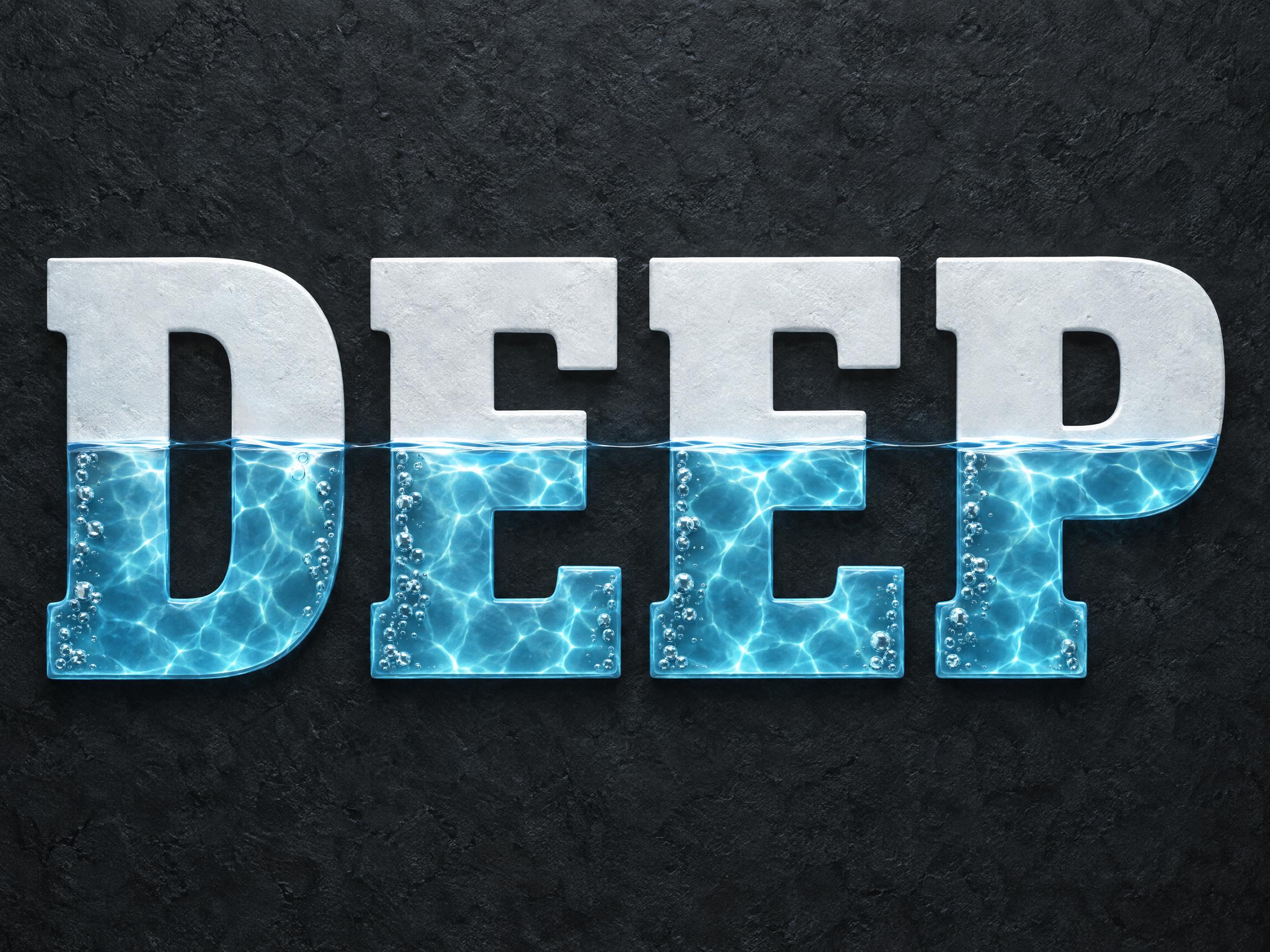 Liquid Submerged — AI font style