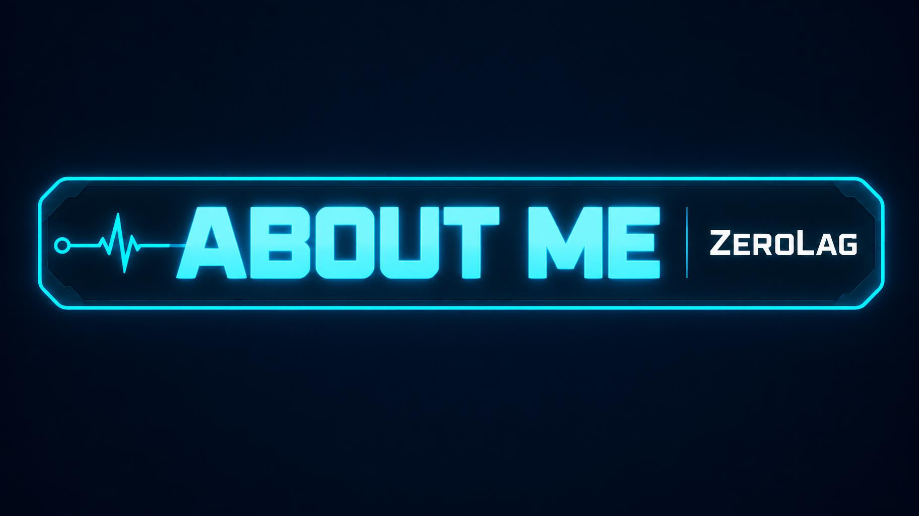 "ABOUT ME
ZeroLag" — Neon Signal | AI Text Effect Generator