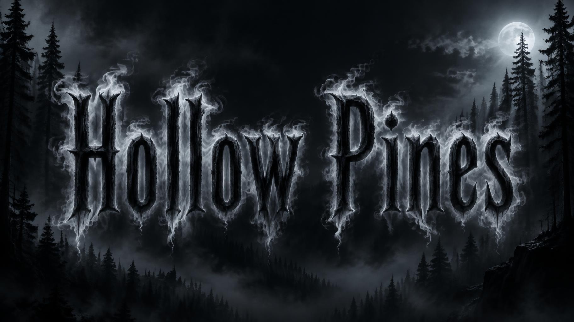 "Hollow Pines" —  | AI Text Effect Generator