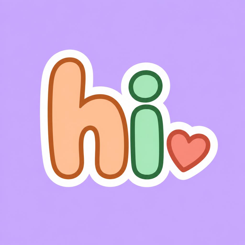 "hi" — Sticker Pastel Mat | AI Text Effect Generator