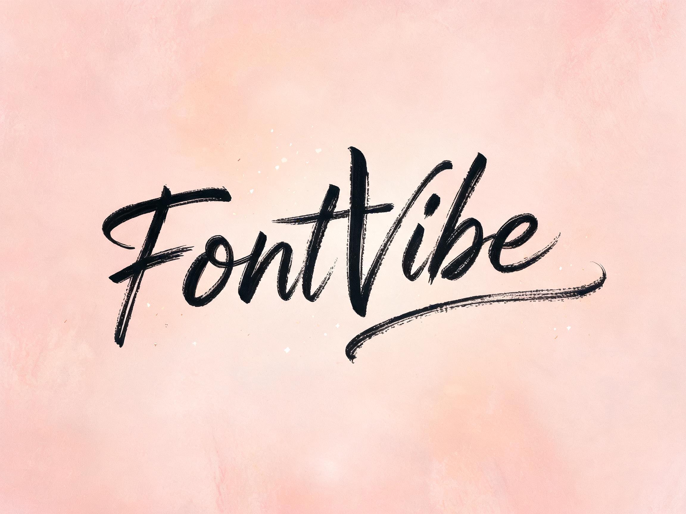 "FontVibe" —  | AI Text Effect Generator