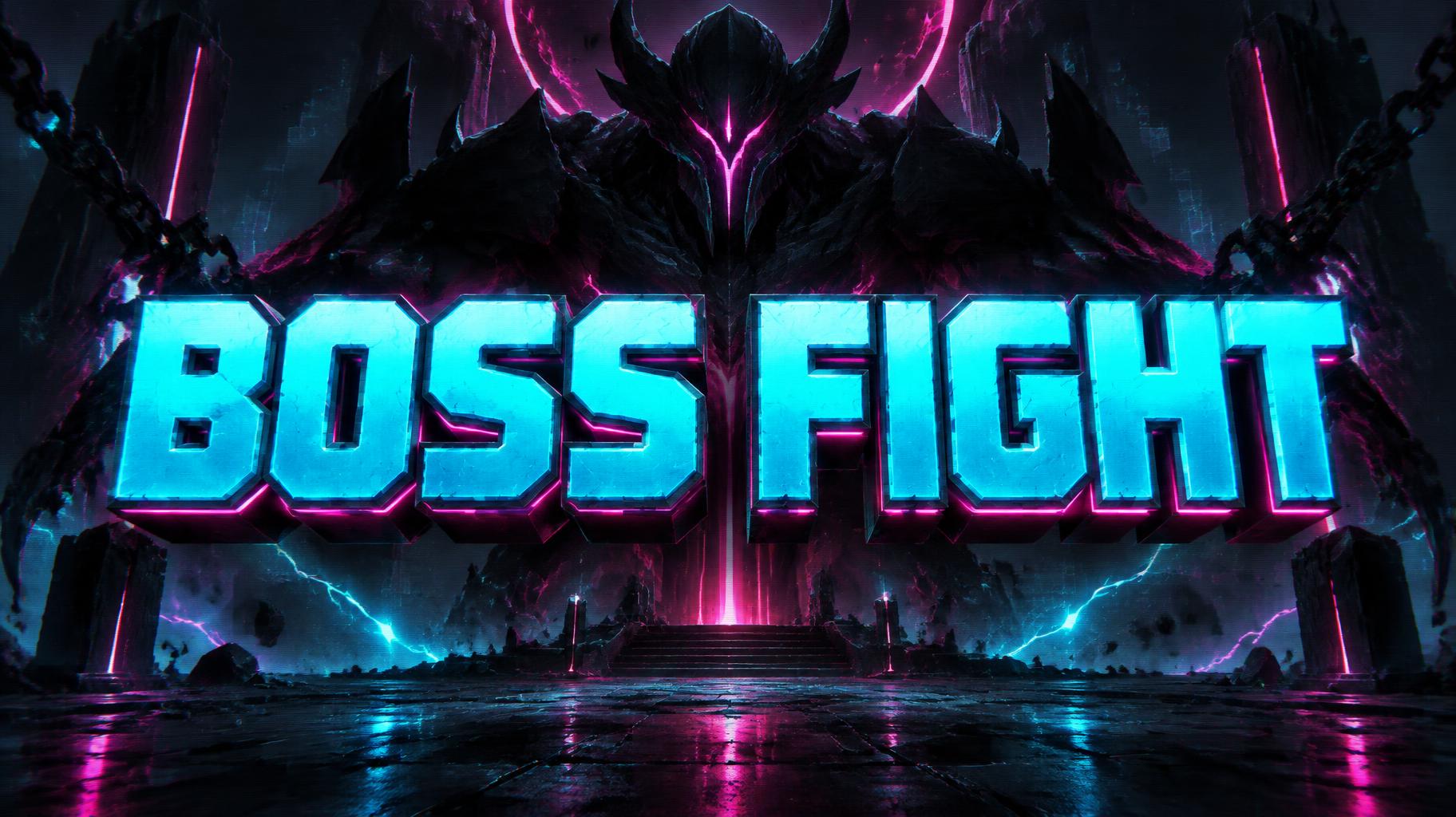 "BOSS FIGHT" — Cyberpunk | AI Text Effect Generator