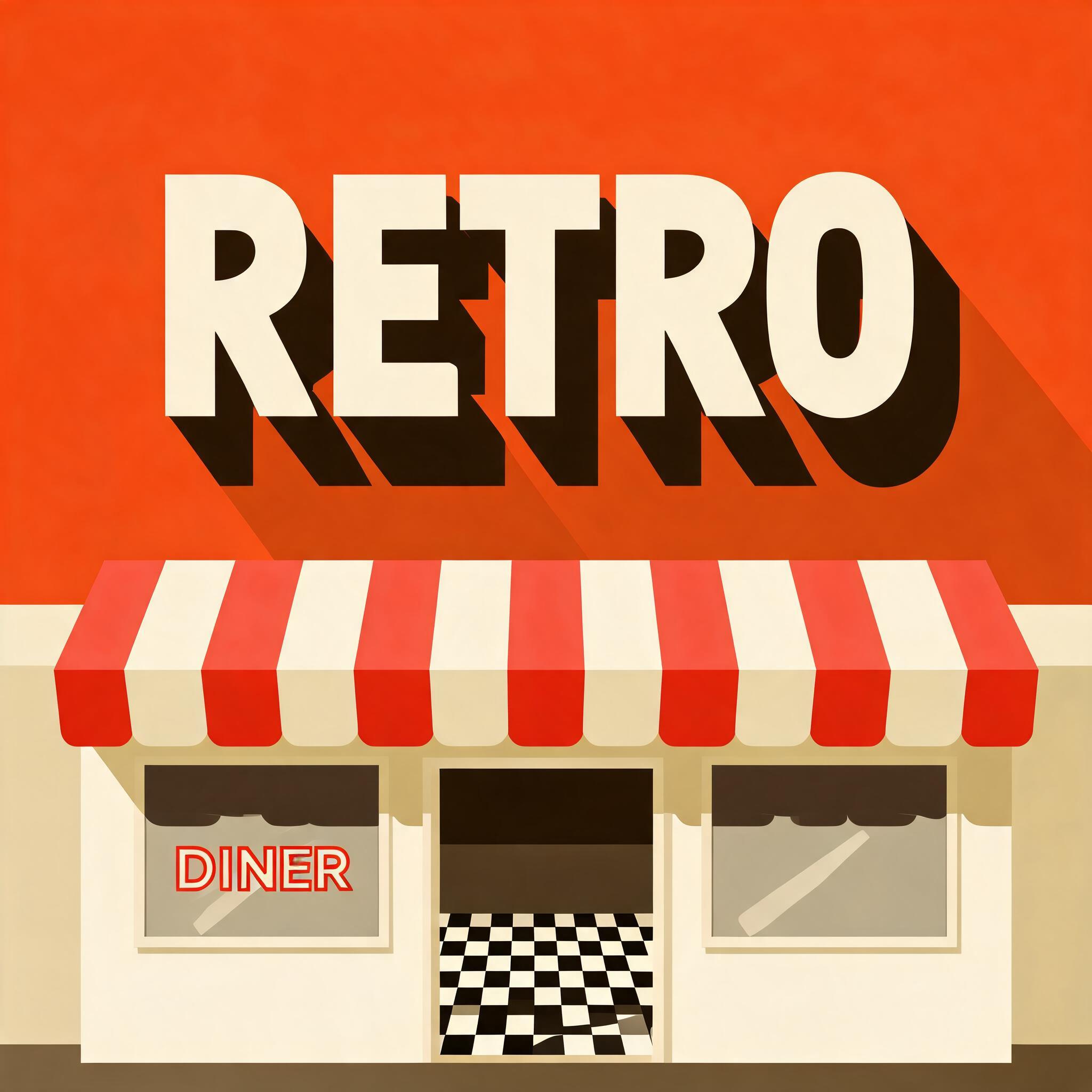"RETRO" — Kagemoji | AI Text Effect Generator