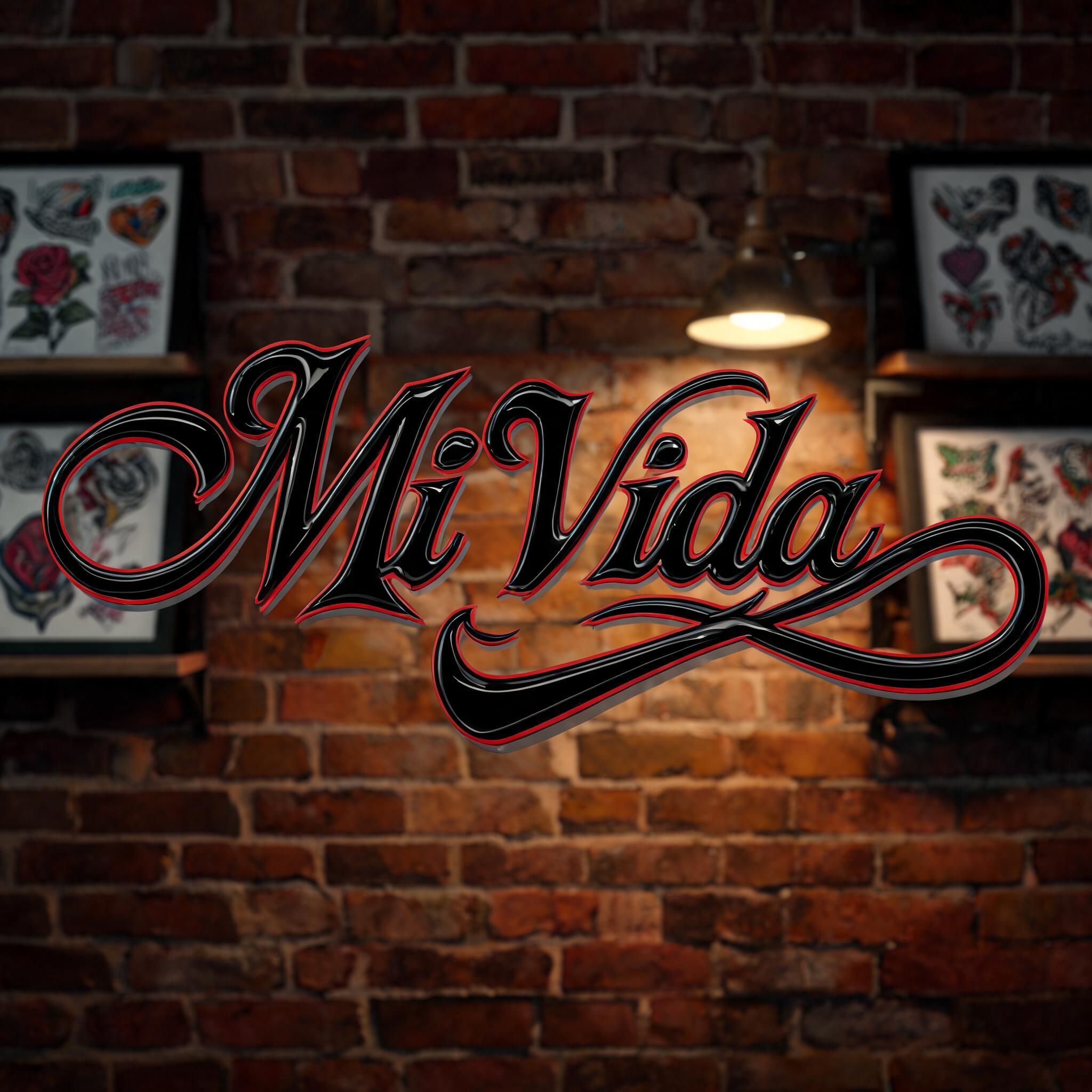 "Mi Vida" — Chicano | AI Text Effect Generator