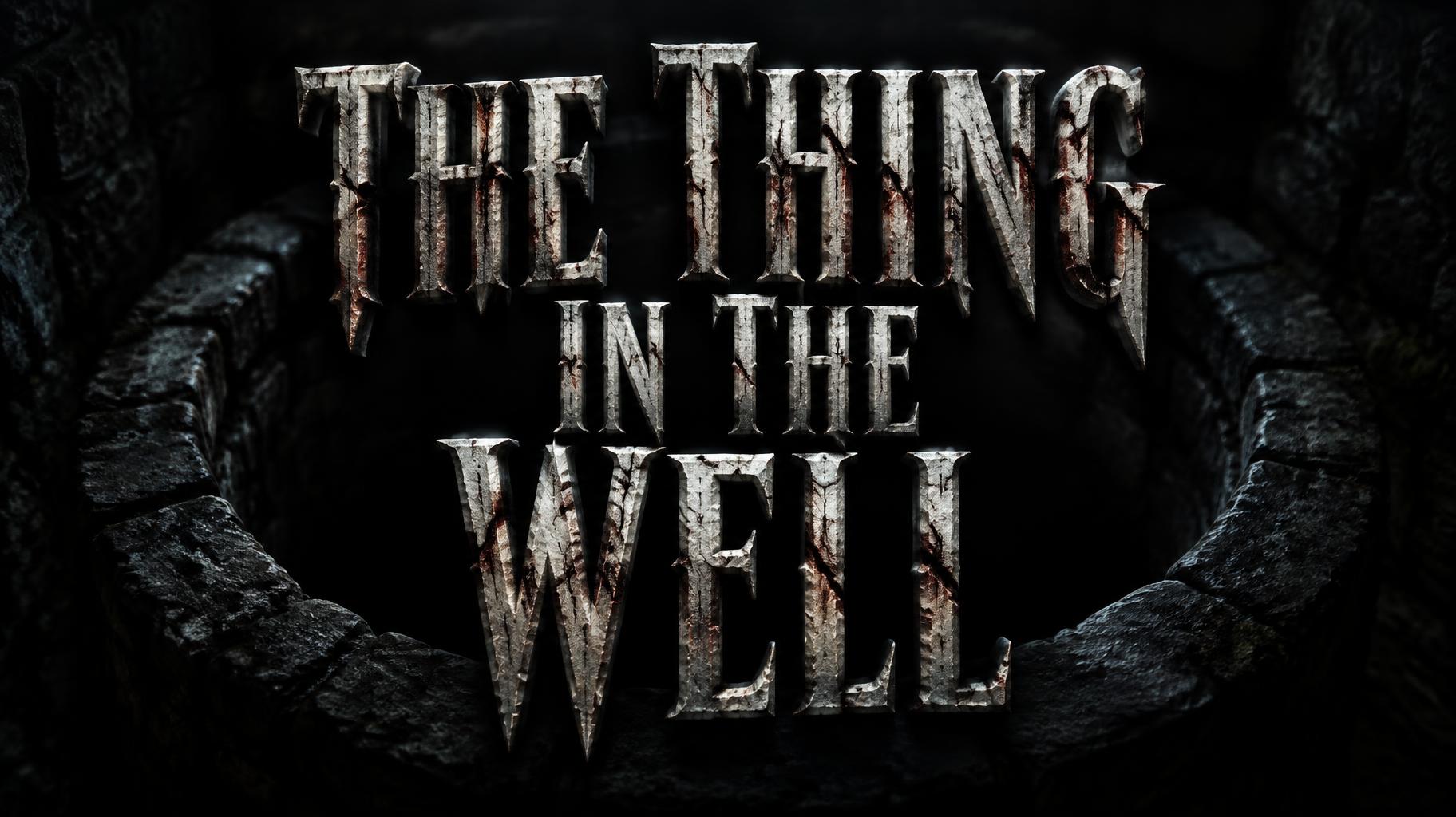 "The Thing in the Well" —  | AI Text Effect Generator