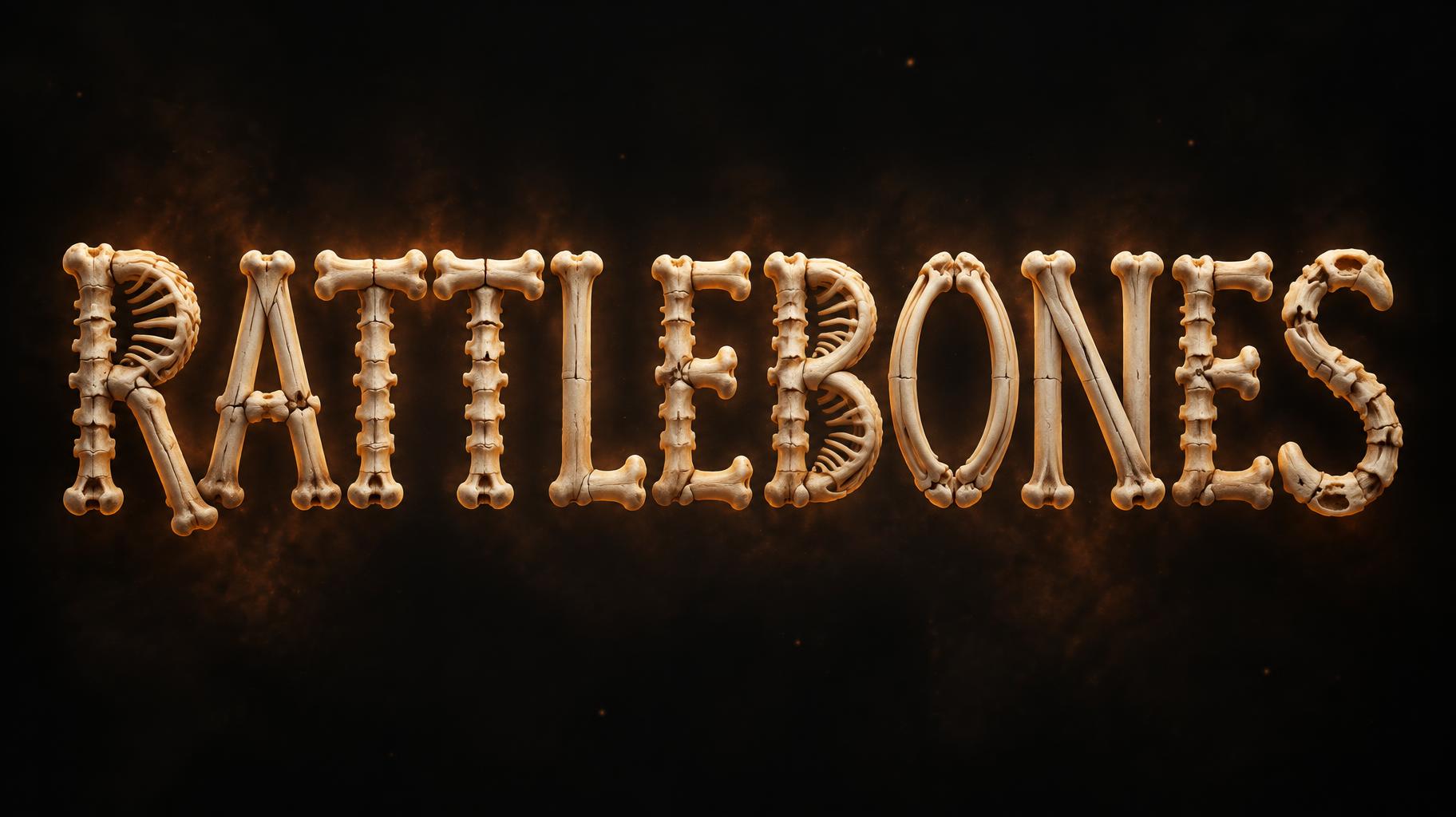 "RATTLEBONES" —  | AI Text Effect Generator