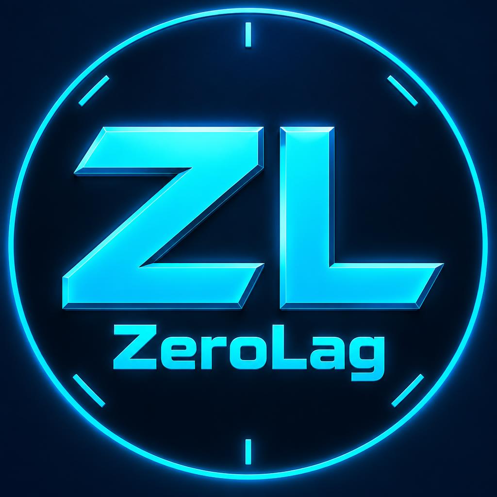 "ZL
ZeroLag" — NeóN GeoméTrico | AI Text Effect Generator