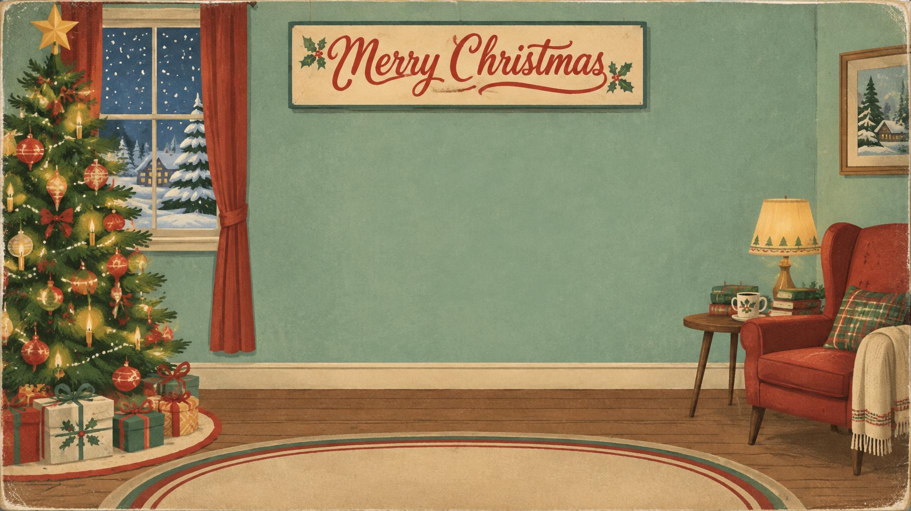 "Merry Christmas" — Vintage Christmas | AI Text Effect Generator