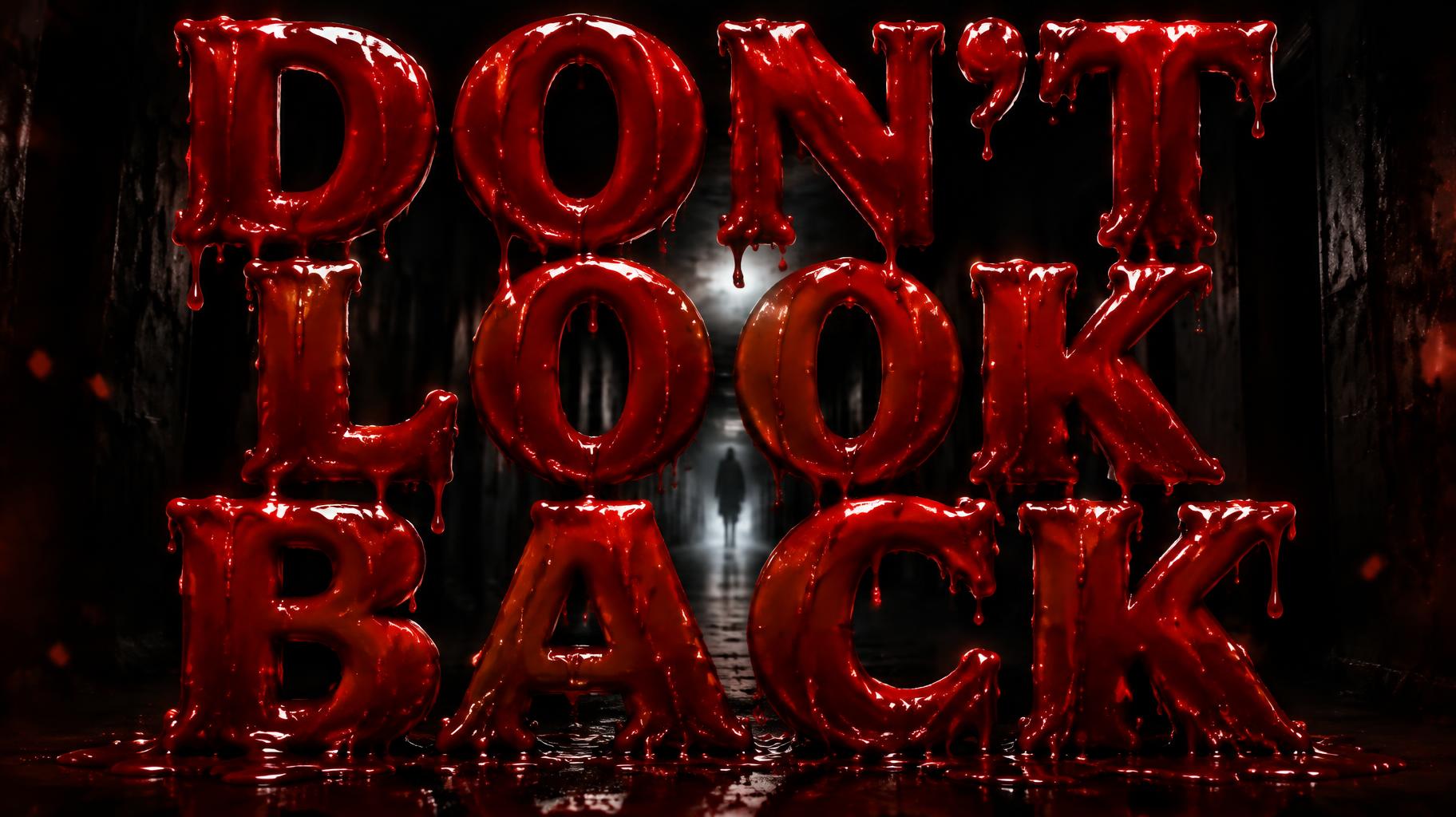 "DON'T LOOK BACK" —  | AI Text Effect Generator