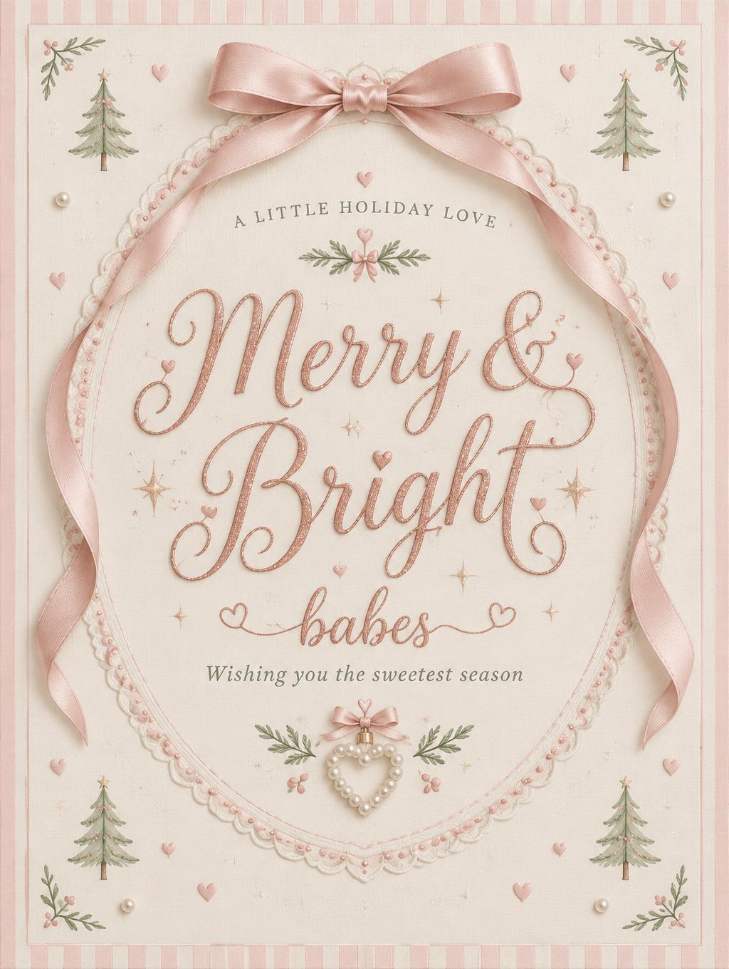 Merry & Bright
babes
A LITTLE HOLIDAY LOVE
Wishing you the sweetest season