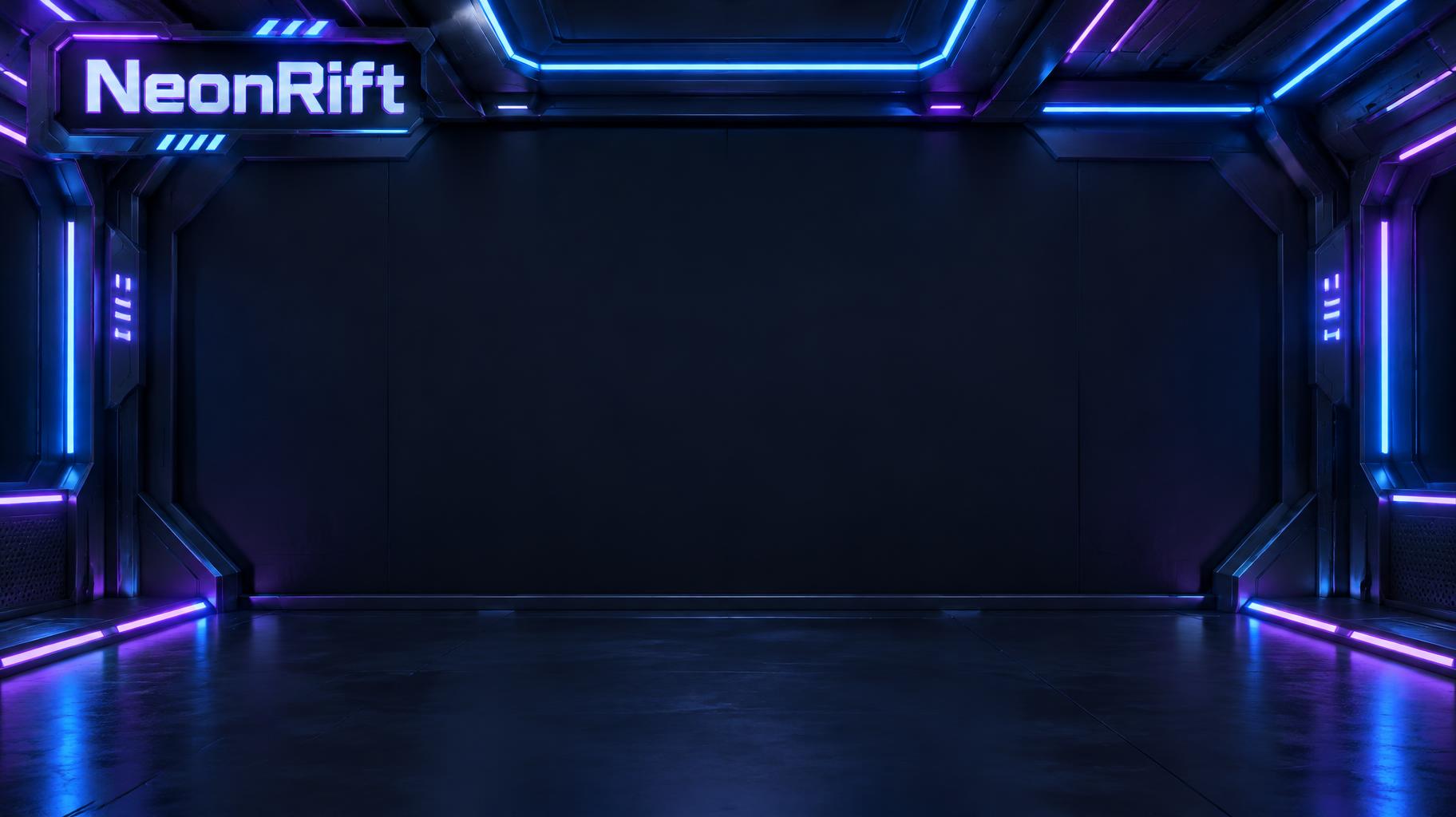 "NeonRift" — Neon Edge Room | AI Text Effect Generator