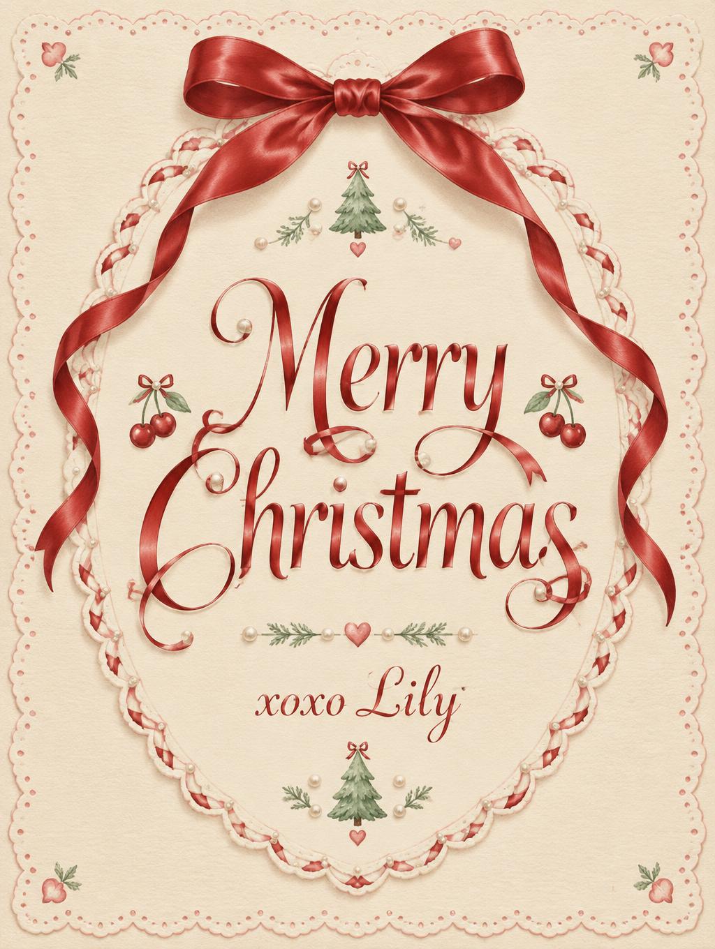 Merry Christmas
xoxo Lily