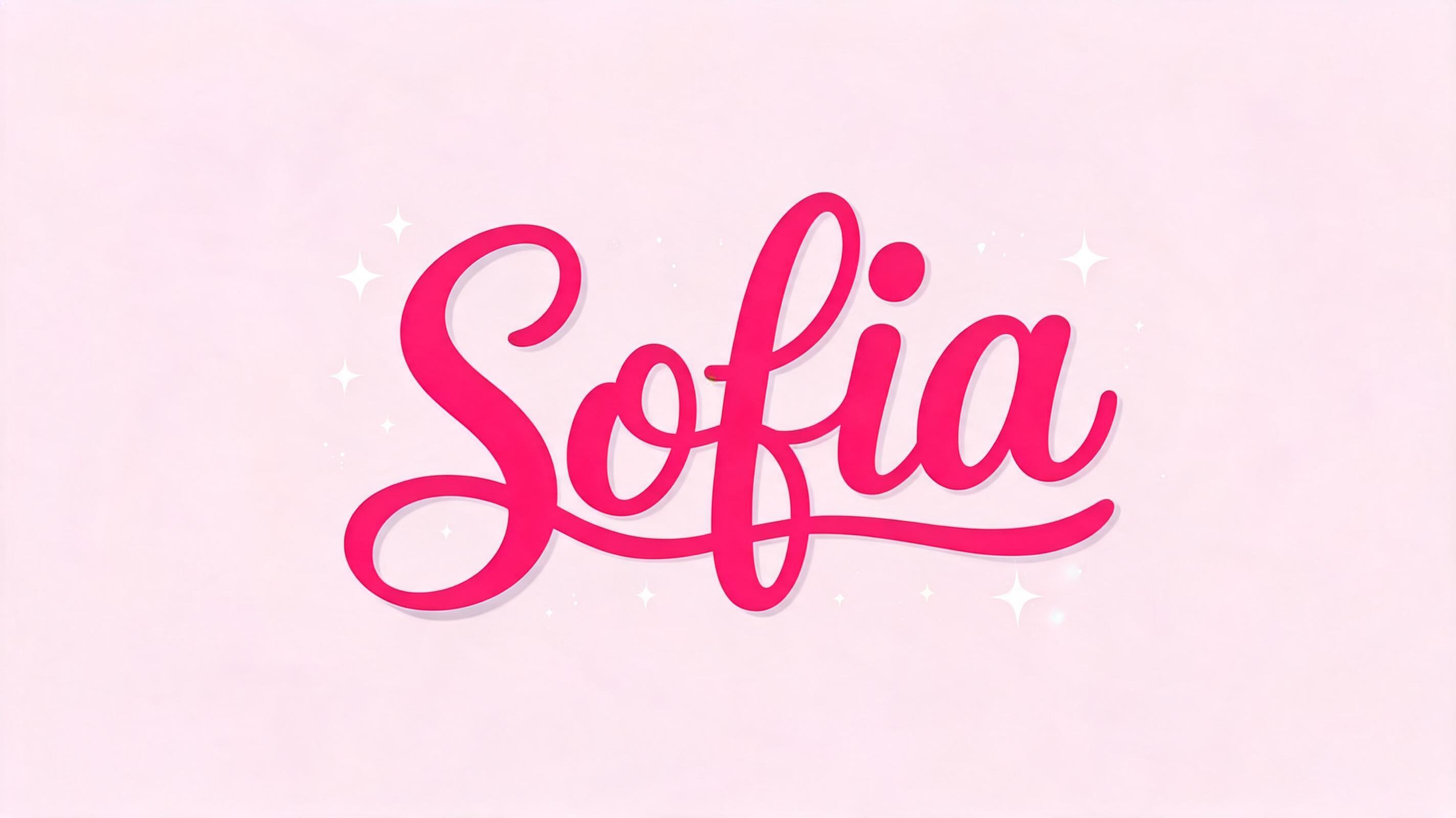 "Sofia" — Barbie | AI Text Effect Generator