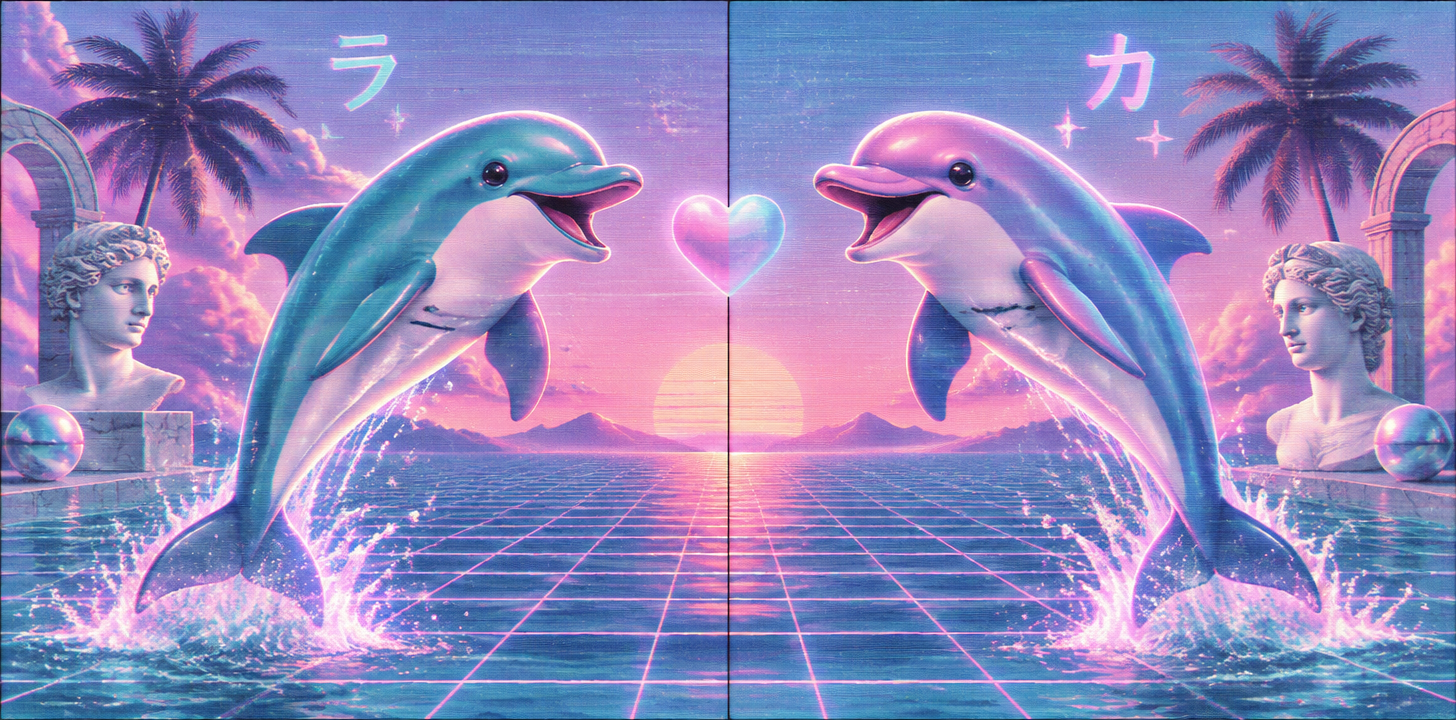 "" — Vaporwave | AI Text Effect Generator