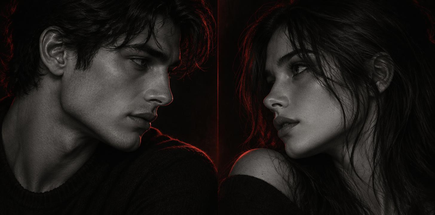 "" — Crimson Silver Noir | AI Text Effect Generator