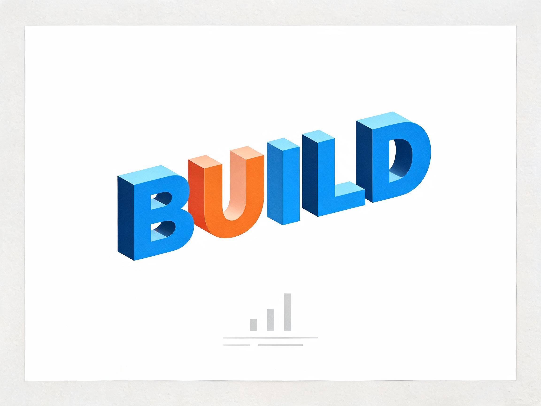 3D Isometric — AI font style