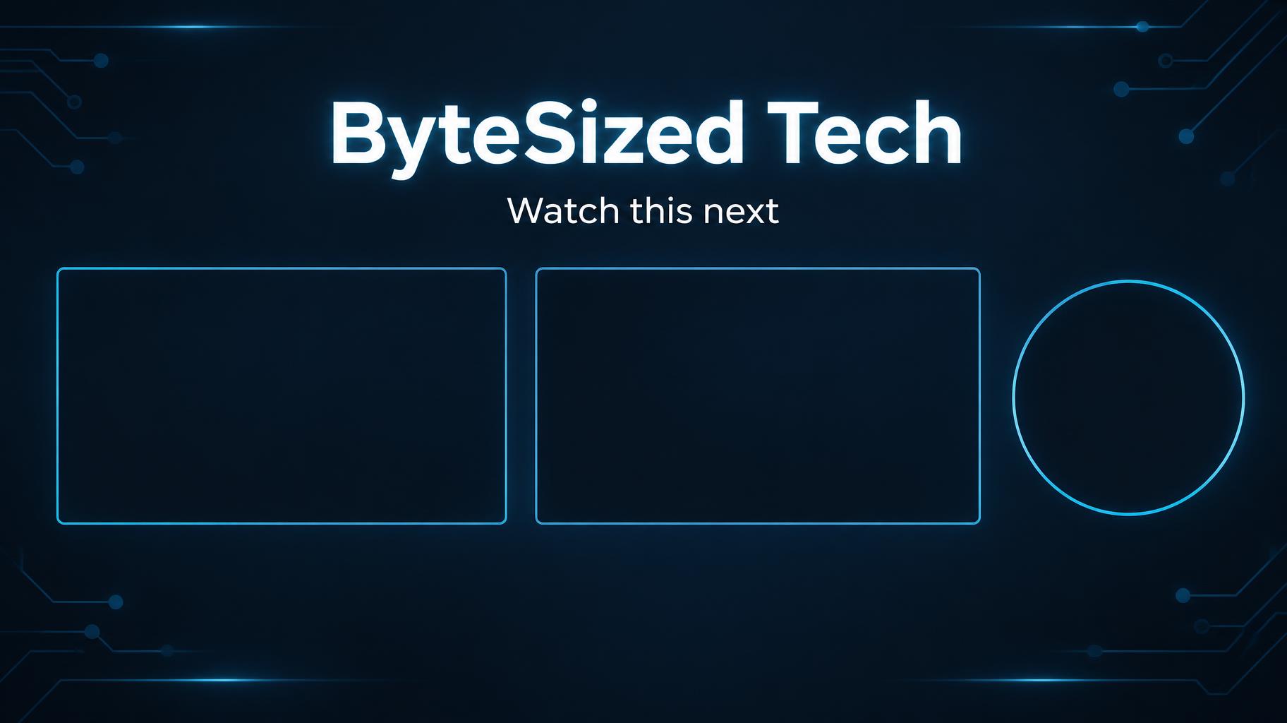 "ByteSized Tech
Watch this next" — Dark Tech Minimal | AI Text Effect Generator