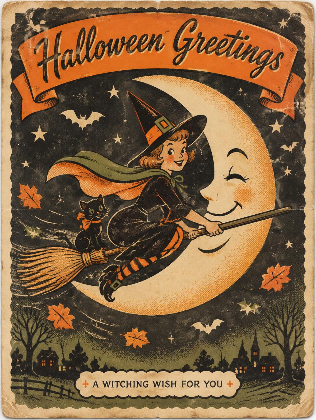 Halloween Greetings
A WITCHING WISH FOR YOU