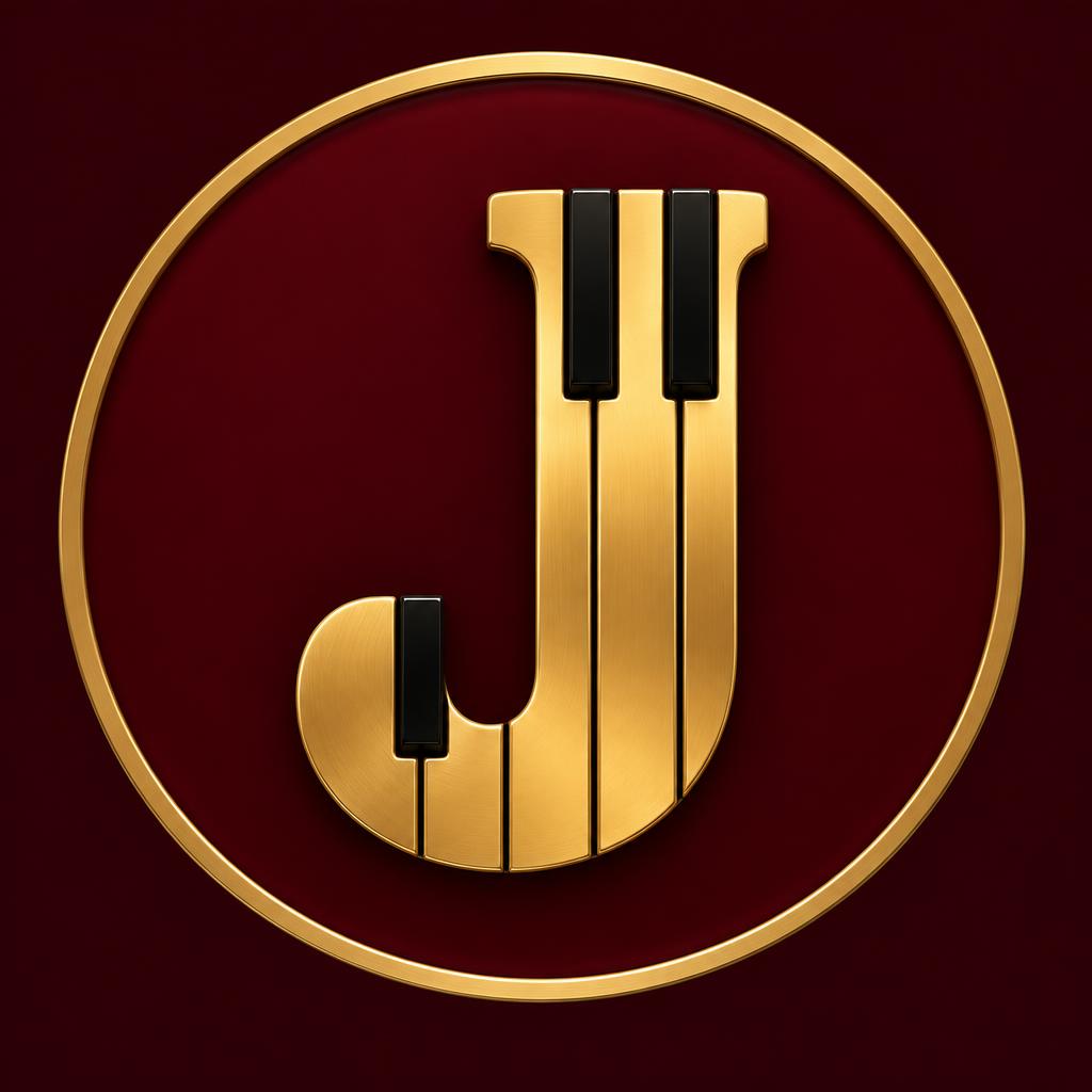 "J" — MéDaillon Piano | AI Text Effect Generator