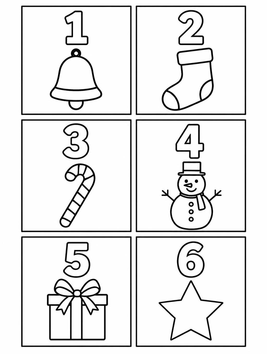 "1
2
3
4
5
6" — Schoolbook Holiday Line Art | AI Text Effect Generator