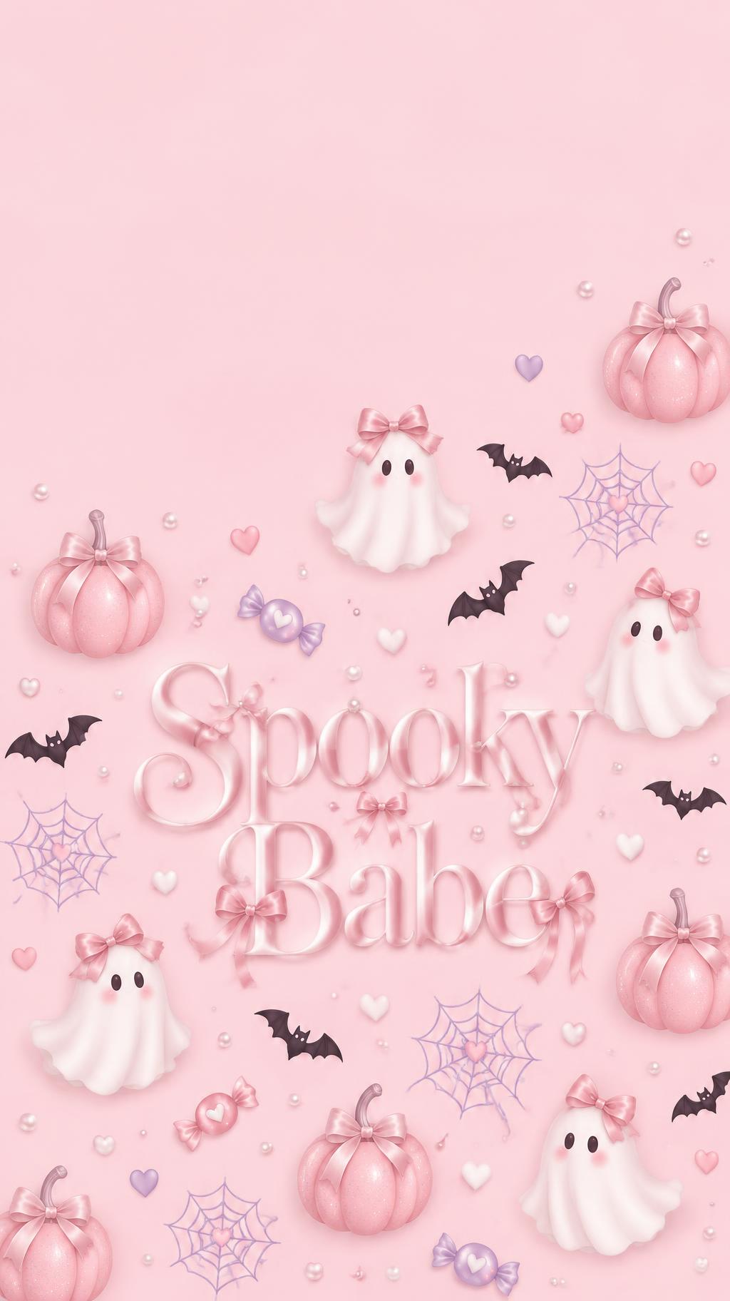 "Spooky Babe" — Pink Halloween | AI Text Effect Generator