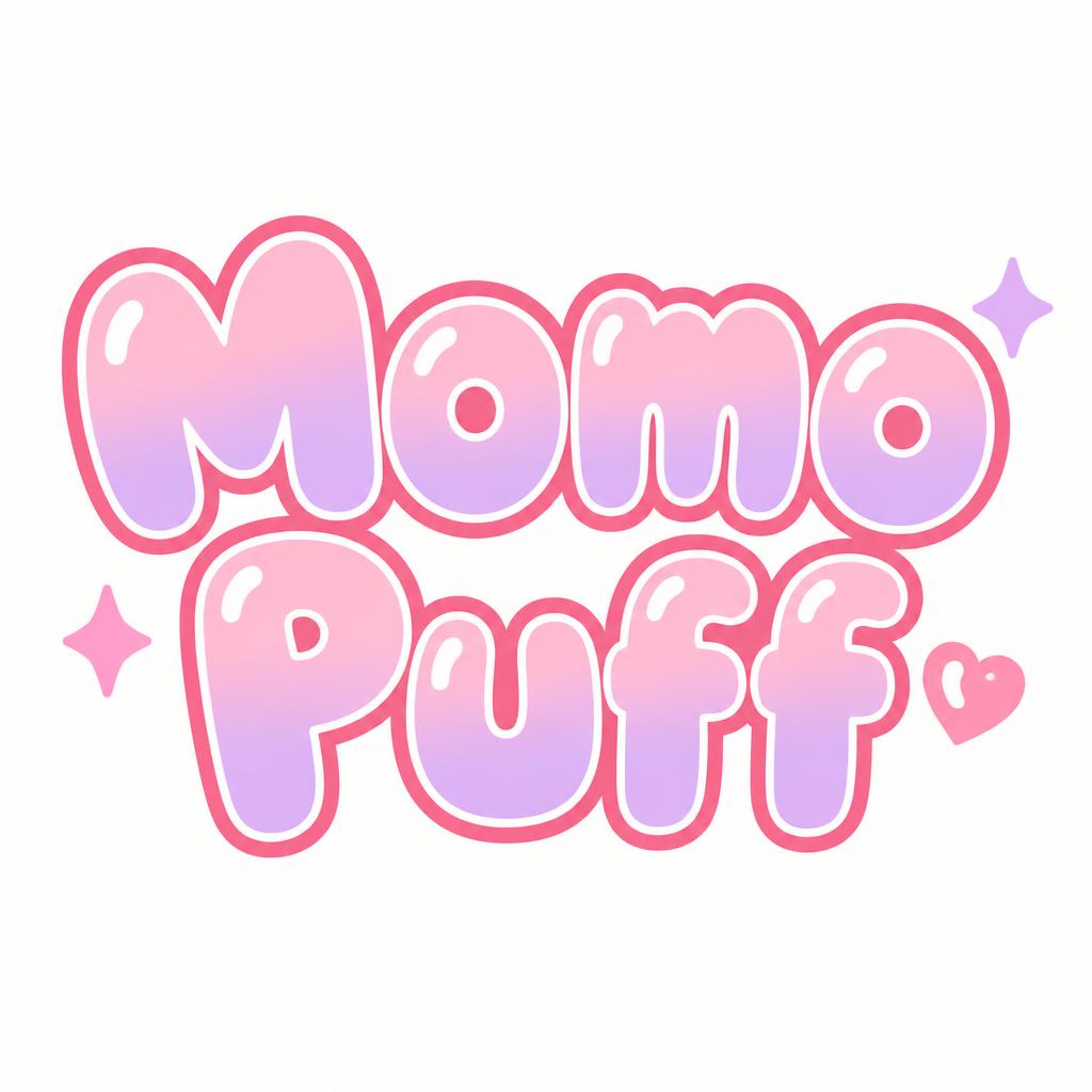 "Momo Puff" — Pastel Vector Pop | AI Text Effect Generator