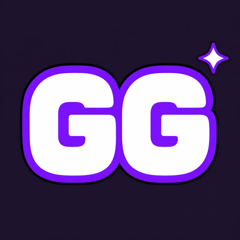 "GG" — Emblema Plano | AI Text Effect Generator